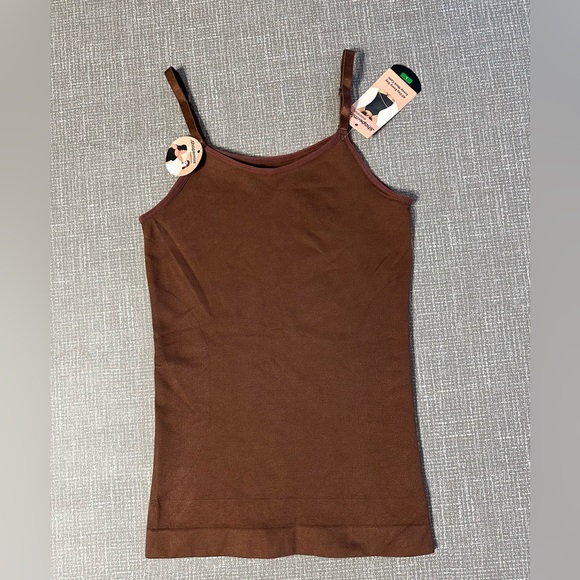 Shapermint Essentials Cami Size L Brown 360° Smoothing Shapewear Tank NWT - Picture 2 of 10